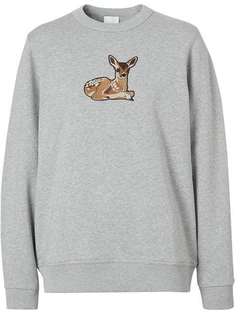 burberry deer motif|Burberry deer.